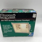 Regent Halogen Outdoor Flood Light Complete Kit Watt With Bulb WQ300 White Open. Price: $18.06.