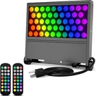 192W Rgbw Led Floodlights, Outdoor Waterproof, Hand Remote Control, Lighting New. Price: $99.00.