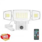 Olafus 80W Led Flood Lights 6500K White 3 Heads Remote New. Price: $56.99.