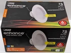 6) Feit 5/6" Soft White Dimmable Integrated Retrofit Recessed Baffled Lights Open. Price: $35.00.