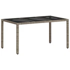 Garden Table Tempered Glass And Poly Rattan Furniture Multi Colours Vidaxl New. Price: $193.99.