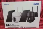 Cinnado B6 White 2K Wireless Security Camera W/ Solar Panel 1 Pack. New. Price: $39.99.