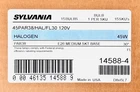 15 Pack Sylvania 45W 120V Flood Light Bulb 45PAR38/HAL/FL30 14588-4 New. Price: $385.00.