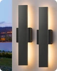 Edishine 2 Pack Led Outdoor Wall Lights Dimmable, 3CCT Black Exterior 15.7 New. Price: $99.99.