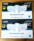 Feit Dusk To Dawn Dual Head Flood Light 28W White Finish LOT/2 New. Price: $49.99.