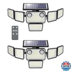 Omibee Solar Lights Outdoor 6000LM 310 Leds Dual Motion Sensor Flood He New. Price: $79.59.