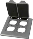 Greenfield Weatherproof Electrical Box Outlet Cover Double Duplex 2 Gang New. Price: $13.99.