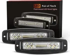 Bunker Indust 7" Flush Mount Led Light Pods, 2 Pcs 4800LM Off Spot Flood Beam New. Price: $35.98.