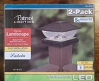 Patriot Lighting Led Solar Lakota Bronze Post Landscape 2 Pack Soft White New. Price: $13.99.