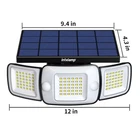 6000MAH All Night Outdoor Solar Lights With 3 Modes Two Motion Sensors Wal New. Price: $79.54.