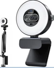 Emeet S600L 4K Webcam For Streaming With Ring Light, Lighting Modes, New. Price: $91.99.