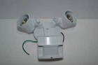 Heathzenith Motion Sensor Outdoor Wall Lamp White 5416 Dual Head Security Light Open. Price: $15.49.