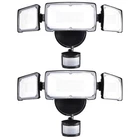Upgraded Head Led Security Lights With Motion Sensor, 40W, 3800LM, New. Price: $135.24.