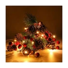 Luditek Christmas Garland With Lights, Red Berry Pine Cone 6.5FT 20 Led Garla... New. Price: $25.59.
