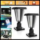 2 Pack Solar Post Lights - 6000K Cool White Led, Waterproof Dusk To Dawn Column New. Price: $323.99.