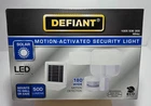 Defiant Motion Activated Security Solar Light - 180 Wide 500 Lumens New. Price: $19.99.