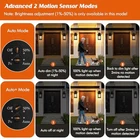 Kondras Motion Sensor Outdoor Wall Light, Dusk To Dawn, 0814-BLK Black Used. Price: $51.47.