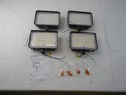 Bekada 4 Set, Led Flood Lights Outdoor With Dusk Dawn Photocell, Brown Open. Price: $101.01.