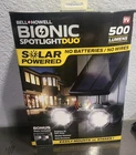 Bell + Howell 7782 Spotlight Bionic Duo Motion-sensing Solar Powered Led Black Used. Price: $24.00.