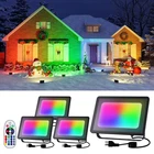 Yinghao 4 Pack 50W Flood Lights, 16 Multicolor Options, Remote Controlled, New. Price: $23.00.