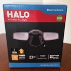 Halo Twin Head Led Security Flood Light 5500 Lumens Dusk-to-dawn Open Box New. Price: $25.00.