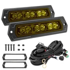 Ychow-tech 7IN Flush Mount Led Pods 12000LM Amber Cree Off Road Work Lights For New. Price: $86.76.
