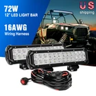 2PCS 12INCH 72W Led Light Bar Work Spot Flood Combo Beam 4WD Car Atv With Wiring New. Price: $71.99.