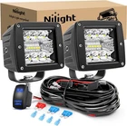 Nilight 2PCS 3INCH 42W Led Cubes Upgraded Spot Flood Combo Square Driving Lights New. Price: $69.99.