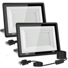 Zarovs 2-PACK 200W Led Flood Outdoor 20000LM Bright Plug-in Lights New. Price: $97.74.