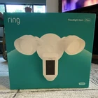 Ring Cam Plus Hardwired Outdoor Motion Led Floodlight, White New. Price: $150.00.
