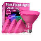 Loxyee PAR38 Pink Flood Light Bulbs 4-PACK Dimmable E26 Base Outdoor 20W New. Price: $44.98.