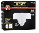 Defiant Maxdetect 240 Degree White Motion Sensor Outdoor Wired Flood Light New. Price: $19.99.