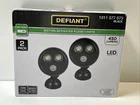 Defiant 450-LUMEN Battery Powered 120-DEGREE Black Motion Led Flood Light 2-PK New. Price: $18.00.