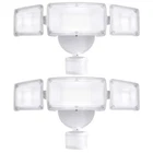 White 40-WATT 3800-LUMEN 180 Motion Dusk To Dawn Control 3-HEAD Outdoor Inte New. Price: $91.60.