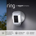 Ring Spotlight Pro Wi-fi Wired Plug-in Outdoor Security Video Camera White New. Price: $144.99.