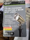 Commercial Electric 740 Lumen Low Voltage 12-VOLT Gunmetal Brass Led Spotlight Open. Price: $18.00.