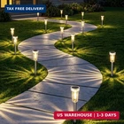 Deraysion 12 Pack Solar Pathway Lights Outdoor, Auto Dusk-to-dawn Landscape Gard New. Price: $39.36.