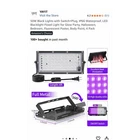 Yayit 50W Led Blacklight Flood Lights IP66 Waterproof On/off Switch 4 Pack Open. Price: $25.00.