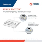Lithonia Emergency Battery Backup 2X2 Led Troffer Light Stack Switch White New. Price: $165.00.