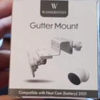 Wasserstein Gutter Mount Bracket For Google Nest Cam Battery No Drill White Open. Price: $13.45.