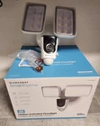 Amcrest ASH26-W Smarthome 1080P Wifi Outdoor Security Camera Floodlight Alarm Used. Price: $129.95.