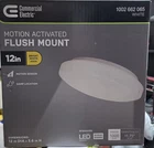 Commercial Electric Led Motion Sensing Flush Mount 12 Dia 4K Bright White Light New. Price: $25.99.