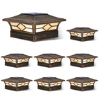 Solar Post Cap Lights Outdoor 8PACK, Waterproof Brushed Copper New. Price: $83.99.