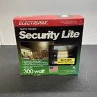 Used Electripak Security Light Watt Energy Saving Quartz Halogen Model Q3000. Price: $15.30.