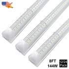 Led Shop Lights 8FT 144W V Shaped 6500K Daylight T8 Tube 12 Or 24 Pack New. Price: $219.99.