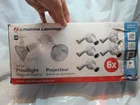 Lithonia Lighting Outdoor Floodlight Fixture, Aluminum Housing, 6 Pack, White New. Price: $17.99.