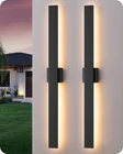 Edishine Linear Outdoor Wall Sconce 2-PACK Dimmable 3CCT Modern Black Light New. Price: $139.99.
