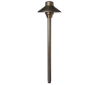 Unique Lighting LANCER6 Path Light, No Lamp, 21" Tall, Weathered Brass New. Price: $145.25.