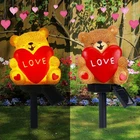 Valentine's Day Solar Bear With Heart Garden Stake Lights Love Themed Wi... New. Price: $28.99.