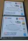 2- Lithonia Led Recessed 6" Ultra Thin Wafer Downlight WF6E 30K 90CRI Mw M6 New. Price: $35.00.